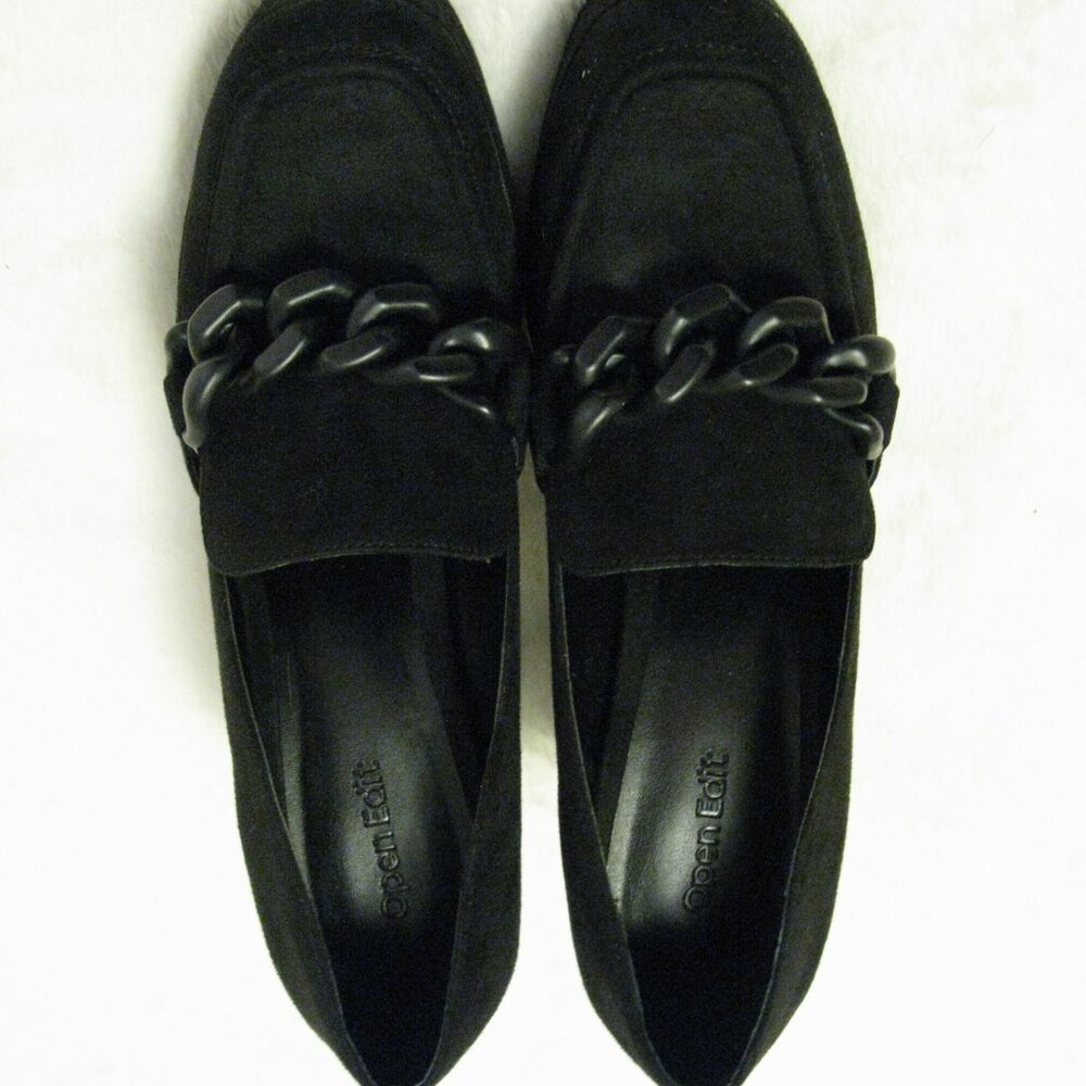 Nordstrom Black Platform Chain-Accent Block Heel Pumps - Picture 5 of 12